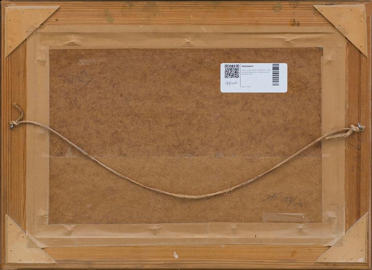 AXEL HJALMAR LINDQVIST, oil on relined canvas, signed and dated 1916.