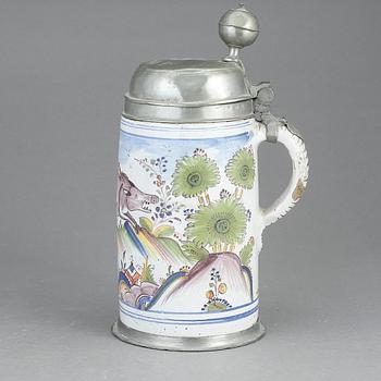 STOP, fajans och tenn, locket med datering 1808.