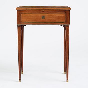 Bord, tillskrivet Carl Diedric Fick (mästare 1776-1806 i Stockholm), Sengustavianskt.