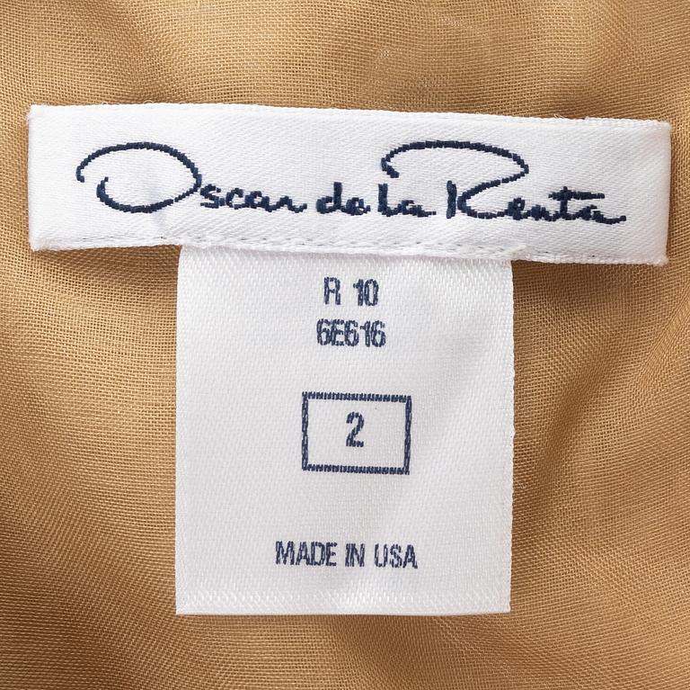 Oscar de la Renta, a silk dress size 2.