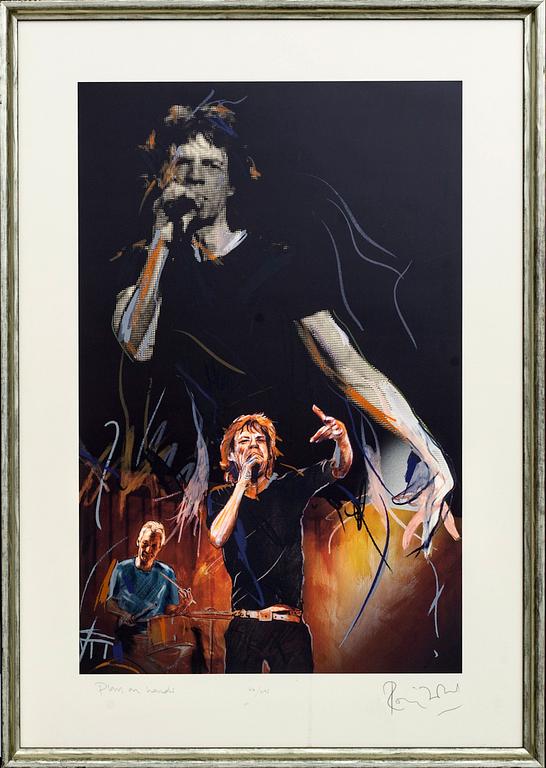 RON WOOD, serigrafi, signerad, 44/295.