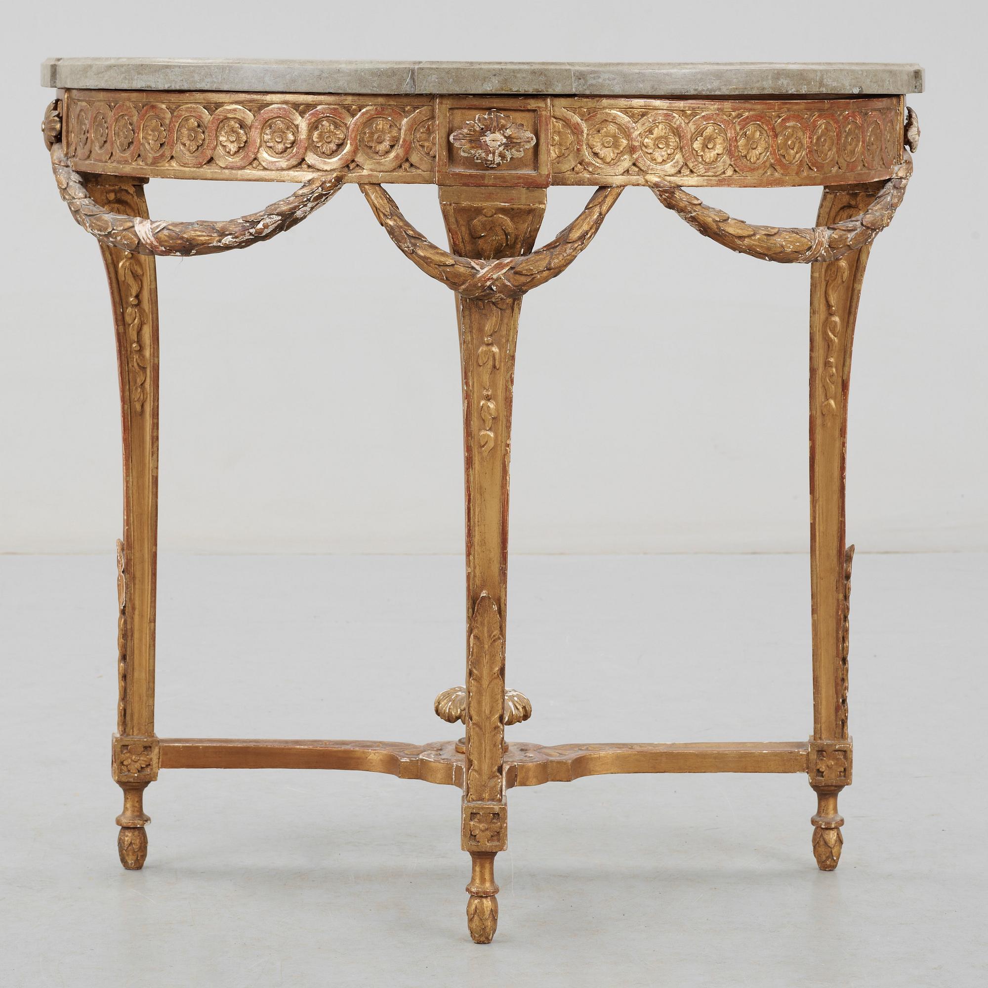 KONSOLBORD, gustavianskt,  1700-talets senare del.