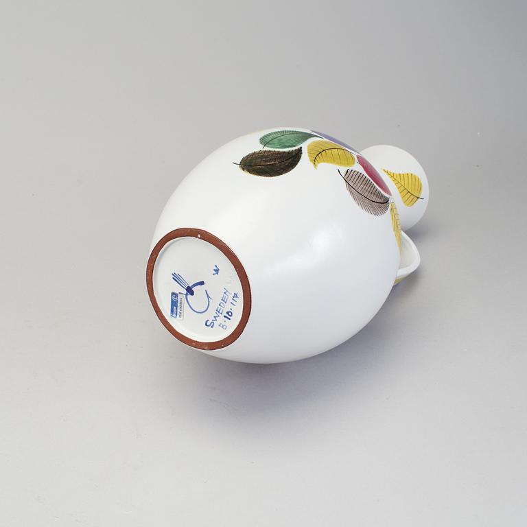 A Stig Lindberg faience vase for Gustavsbergs studio.