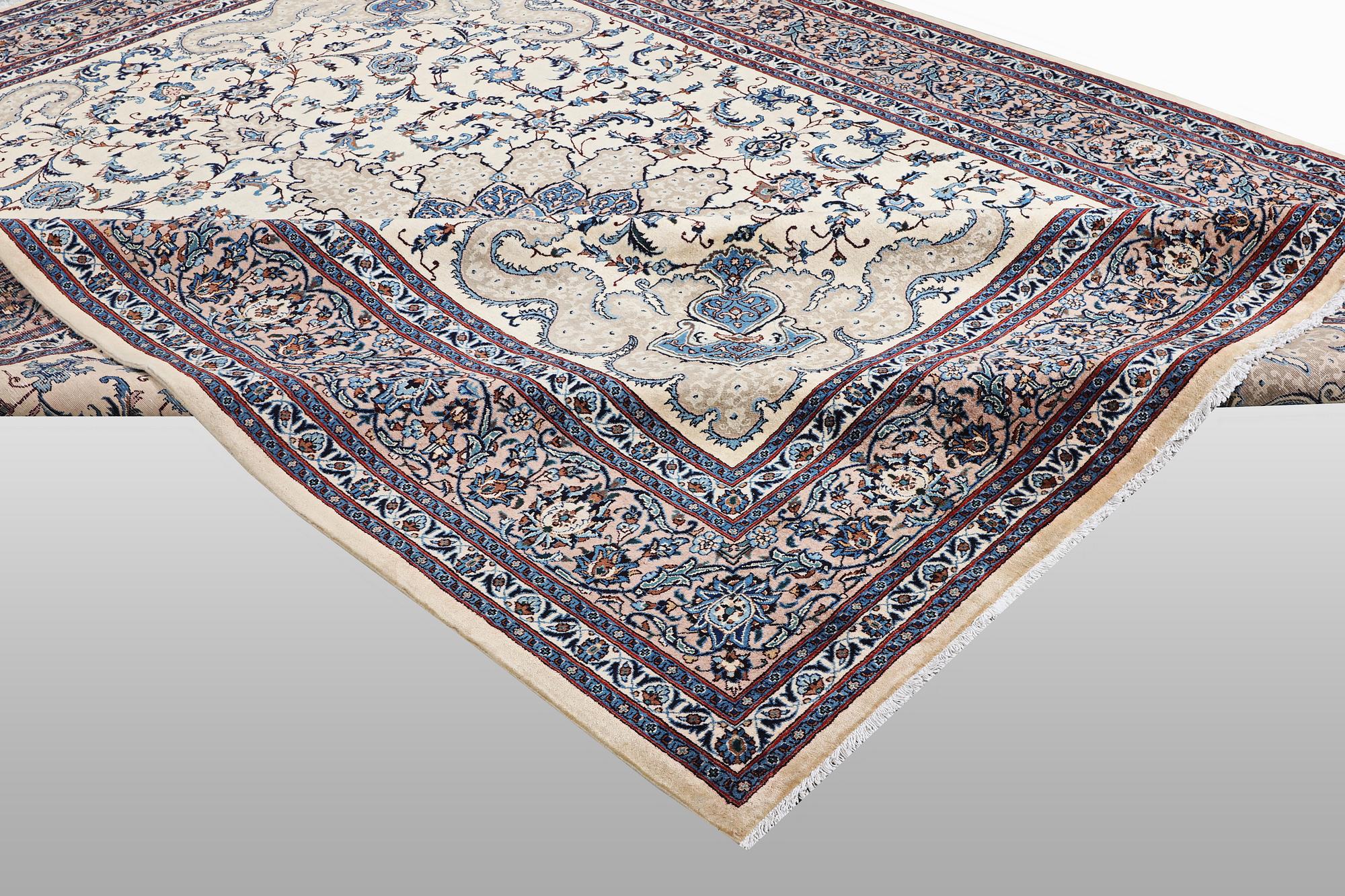 A carpet, Kashmar, ca 394 x 303 cm.