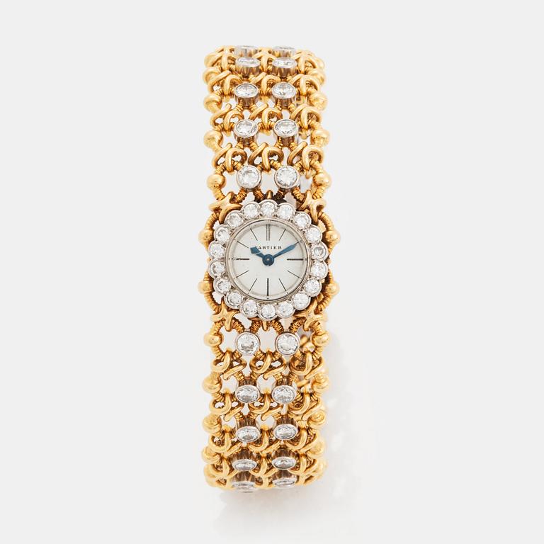 A Cartier wristwatch.