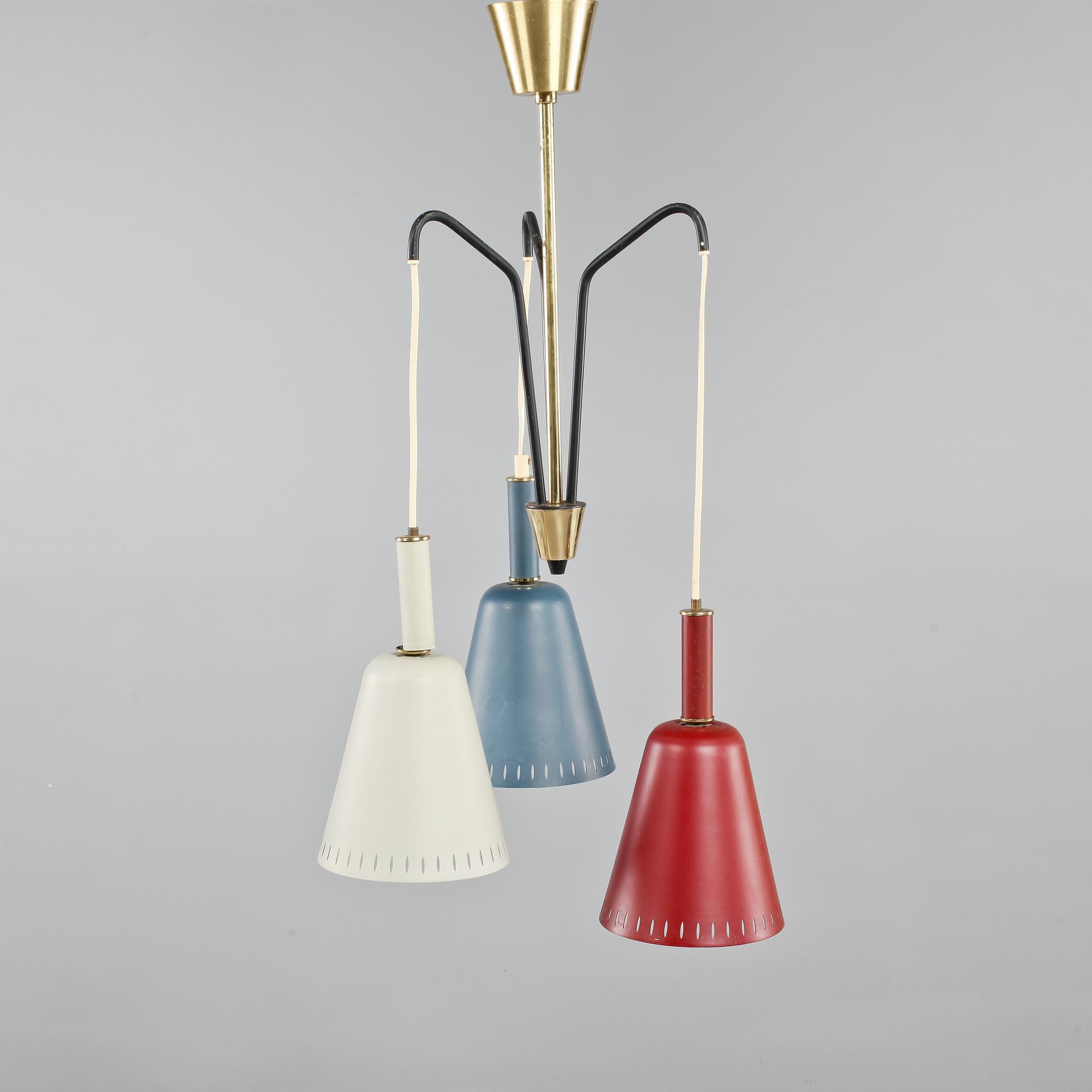 TAKLAMPA, 1960-tal. Höjd ca 80 cm.