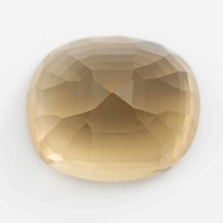 Loose, step-cut citrine, likely from Wiwen Nilsson's workshop.