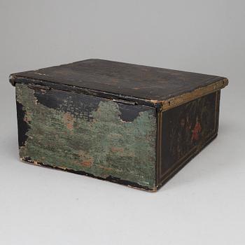 A late 18th century wooden box.