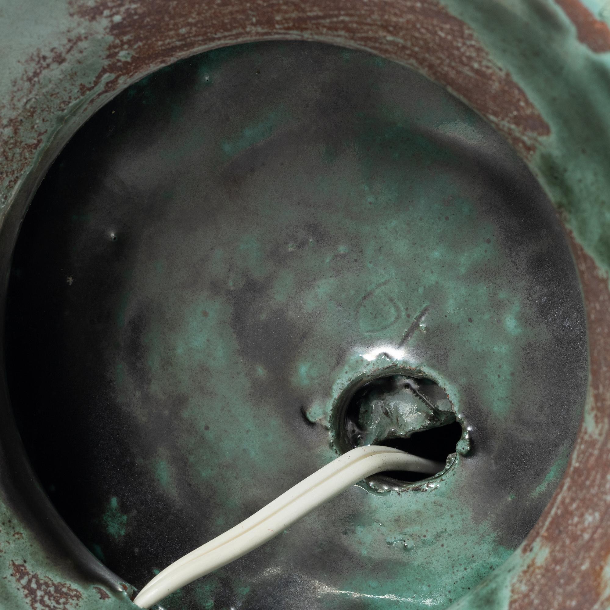 Allan Ebeling, a glazed ceramic table lamp, Torshälla 1932.