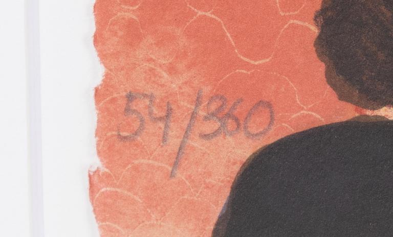 Marika Lang, färglitografi, signerad 54/360.