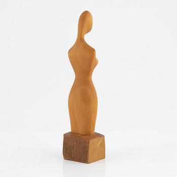Johnny Mattsson, a pine sculpture, signed.