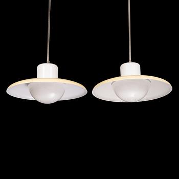 A pair of 1930s pendant lights.