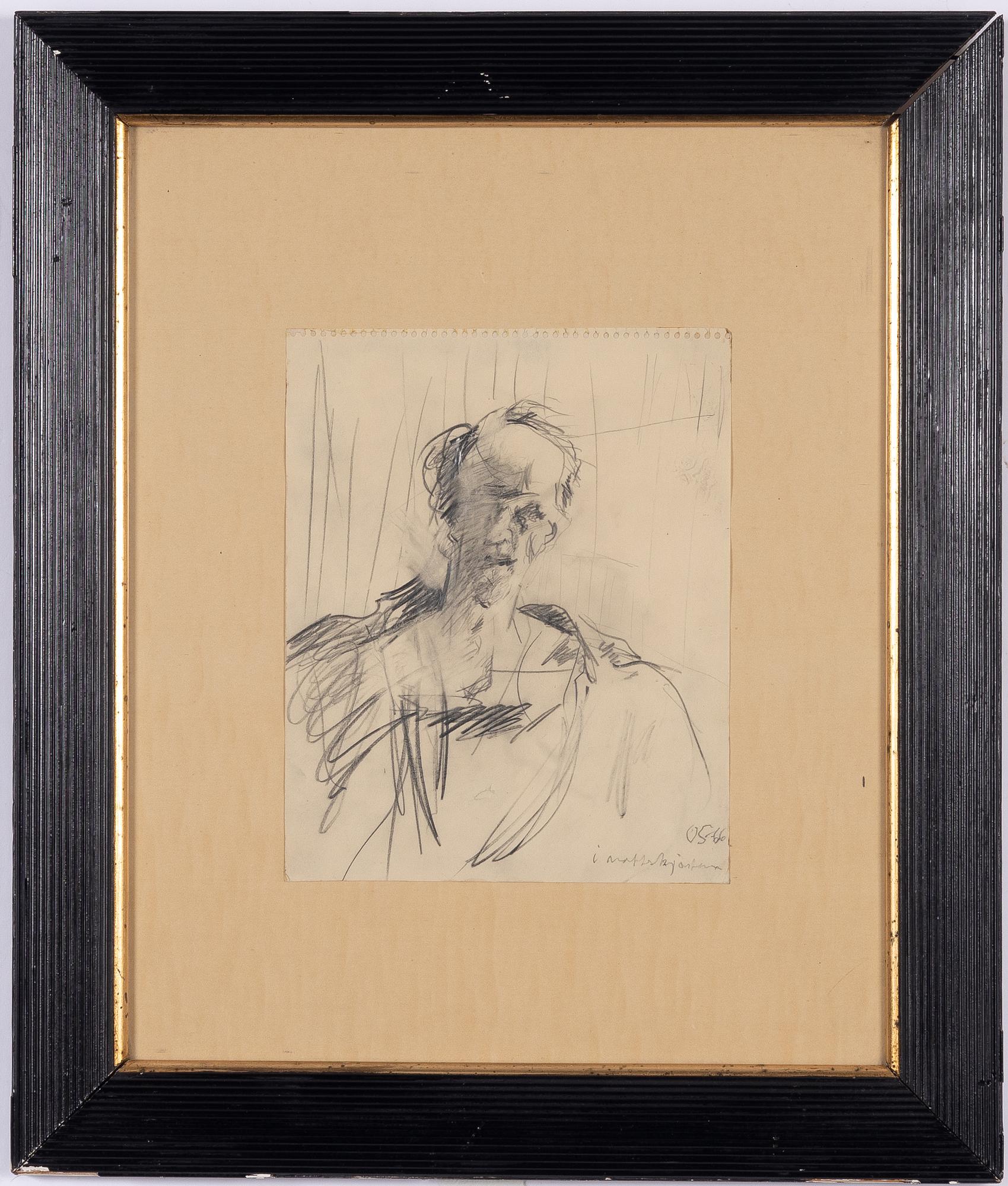 Olle Skagerfors, "In the Nightgown" (Self-Portrait).