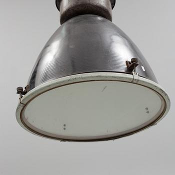 A mid 20th century industrial lamp.