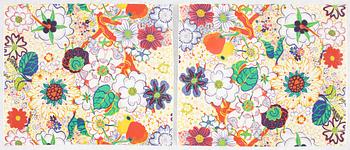 Josef Frank, gardiner, ett par, "Nippon",  Svenskt Tenn.