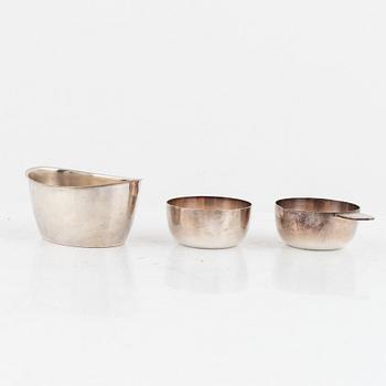 Jacob Ängman among others, a set of silver plated and white metal items, 1930's.