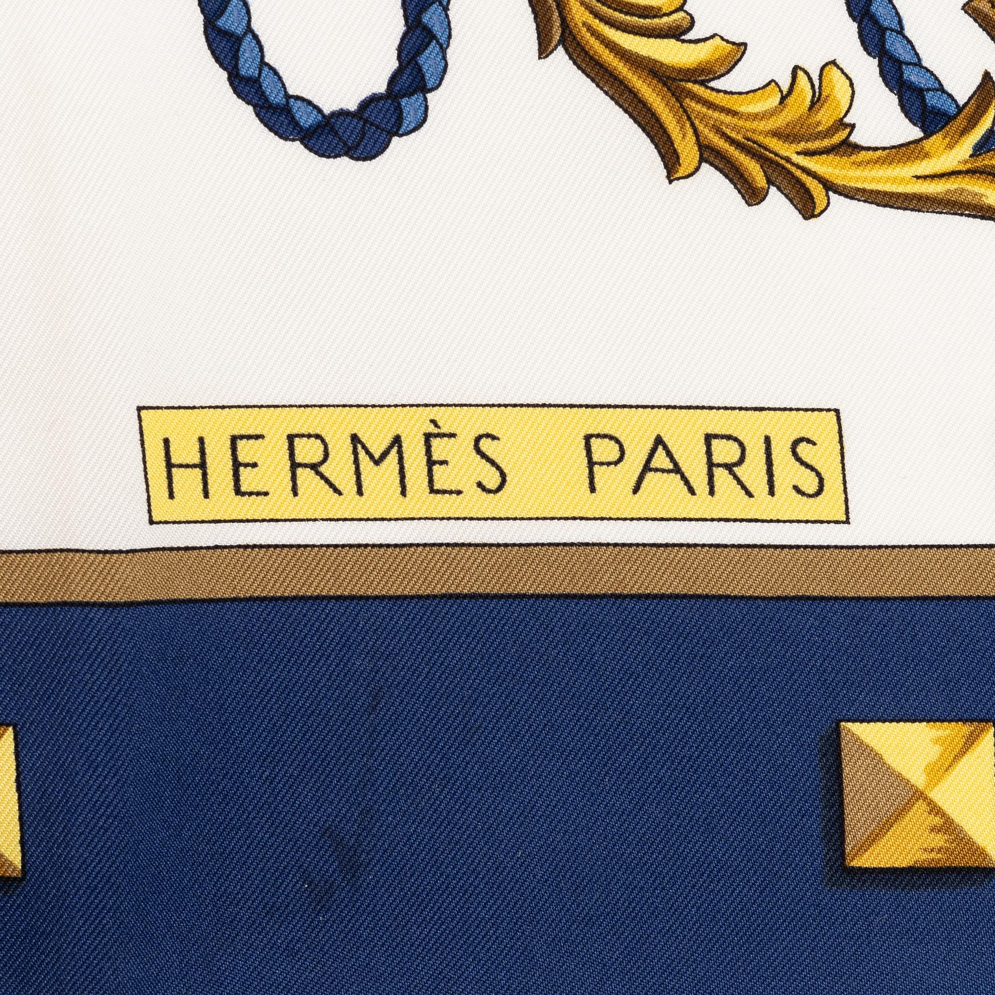 Hermès, a 'Les Clés' scarf.