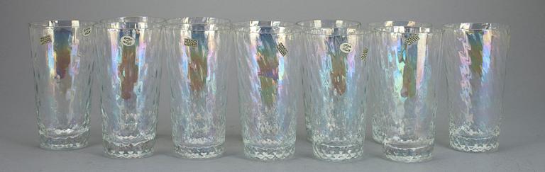 GLAS, 12 st, Nanson, Moretti Murano, Italien 1900-talets slut.