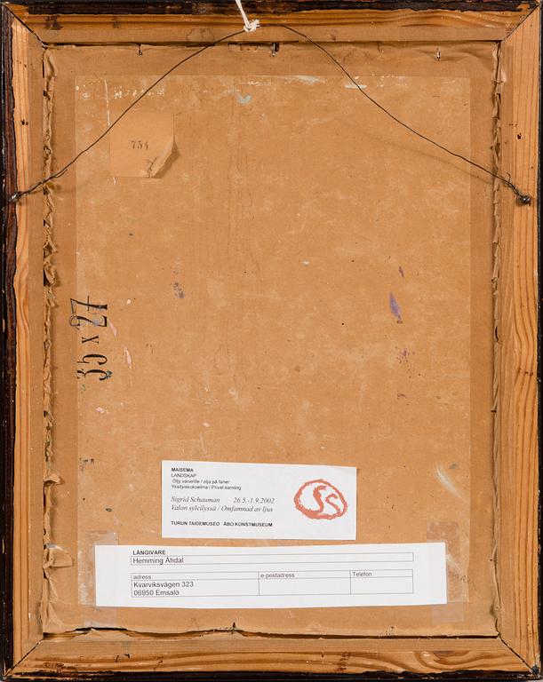 SIGRID SCHAUMAN, LANDSKAP.