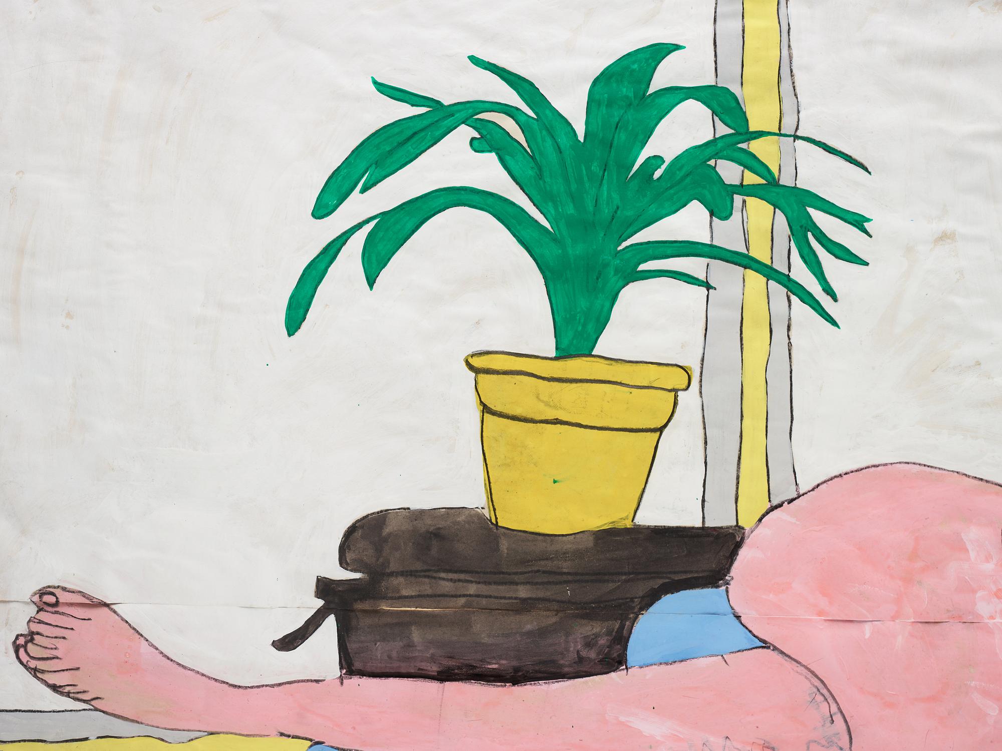 JIMMY MERRIS, Acrylic and lacquer on masking paper.