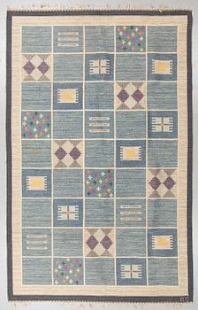 Rakel Carlander, a carpet, flat weave, ca 310,5 x 195,5-199 cm, signed RC.