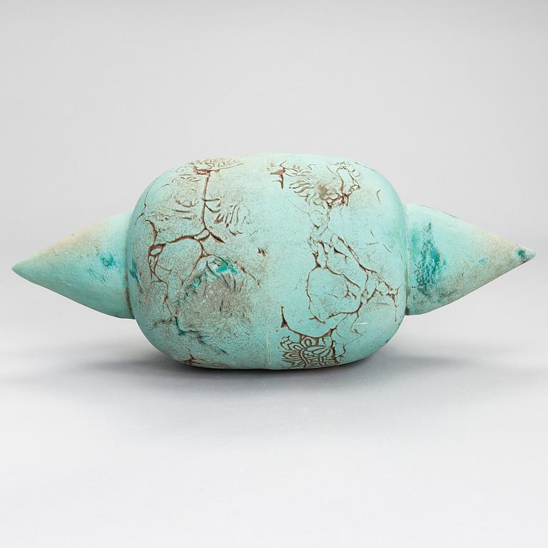 Anna Hackman, skulptur, "Random encounters", signerad A. Hackman 2000.