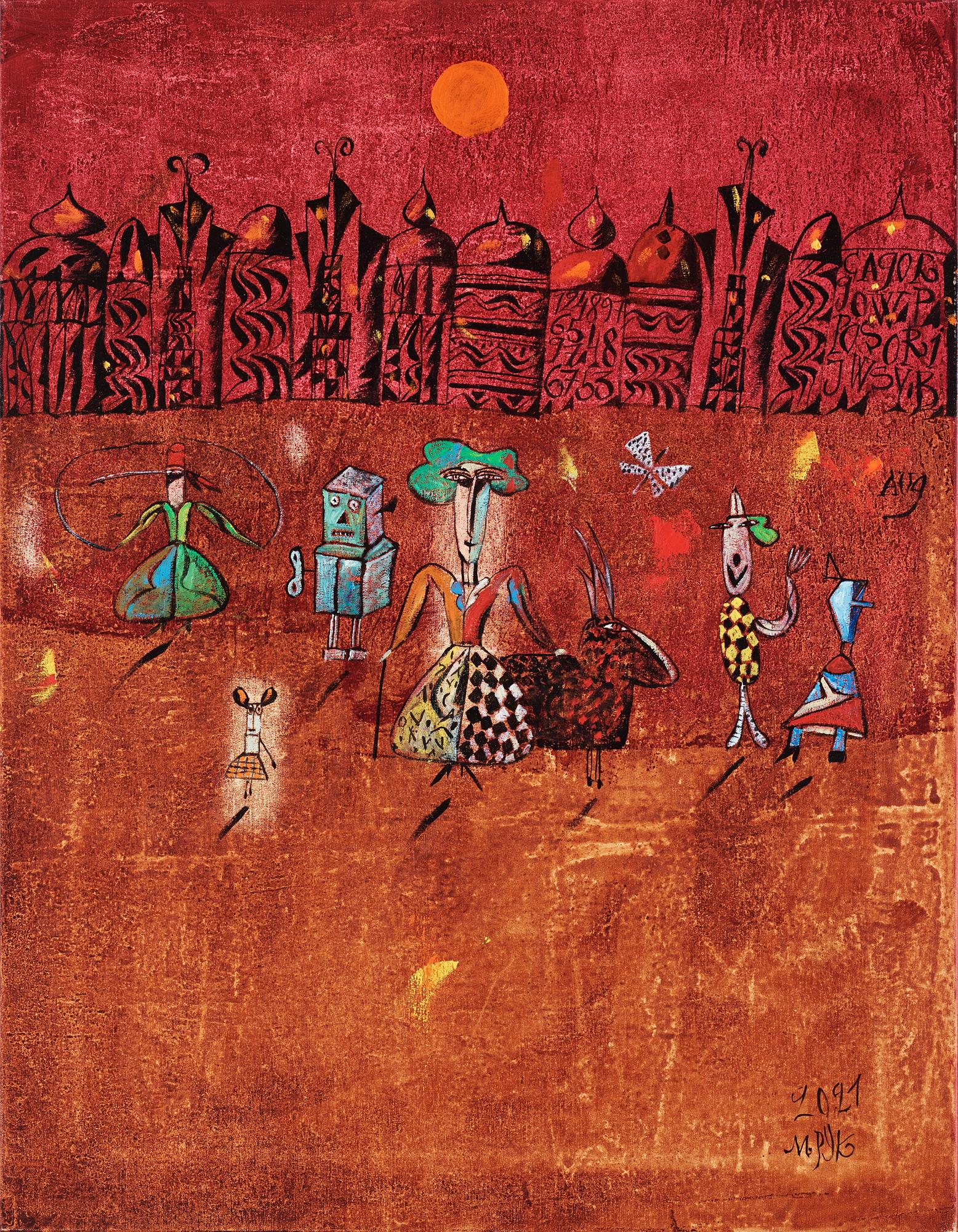Madeleine Pyk, "Orange sol".