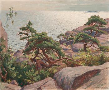 Väinö Blomstedt, LANDSCAPE WITH PINE TREES.