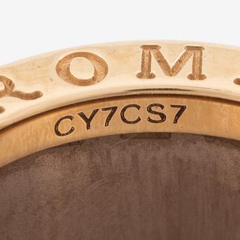 Bulgari, ring, B.zero1, 18K roséguld med keramik.