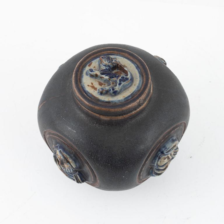 Jais Nielsen, lockurna, stengods, Royal Copenhagen Danmark, 1928.