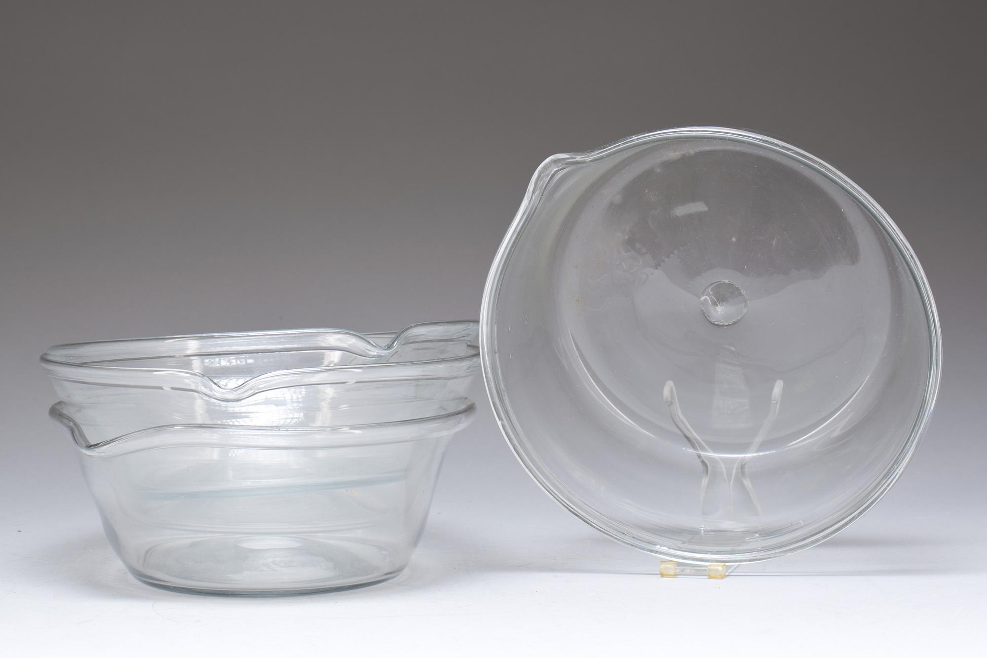 SPILLKUM, glas, 4 st. 1800-tal.