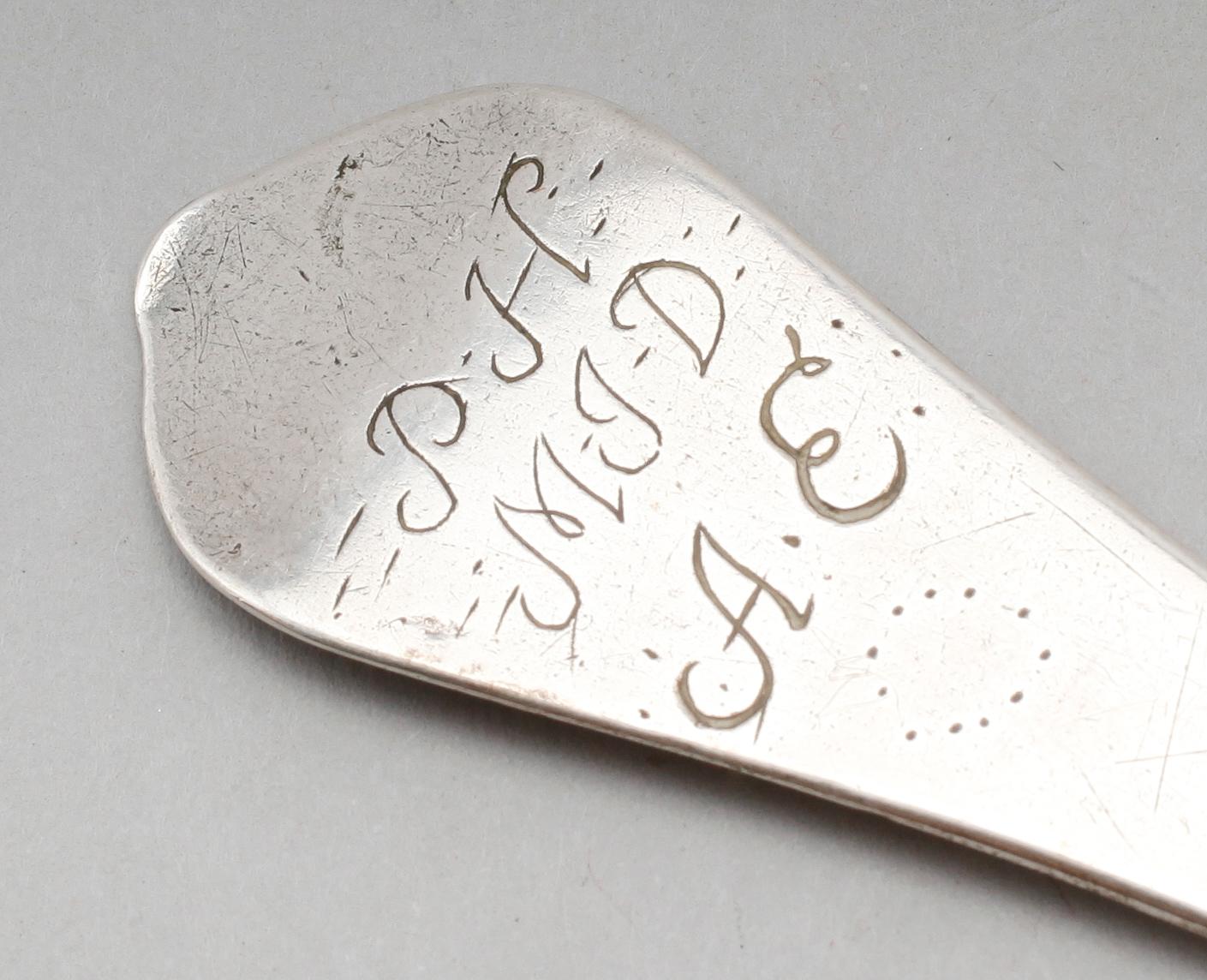 RÅTTSVANSSKED, silver, möjligen Joducus Henricus Mundt, 1645-1702, Köpenhamn. Guardein Conrad Ludolf.  Vikt ca 54 gram.