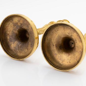 Ljusstakar, ett par, empirestil, 1800-tal.