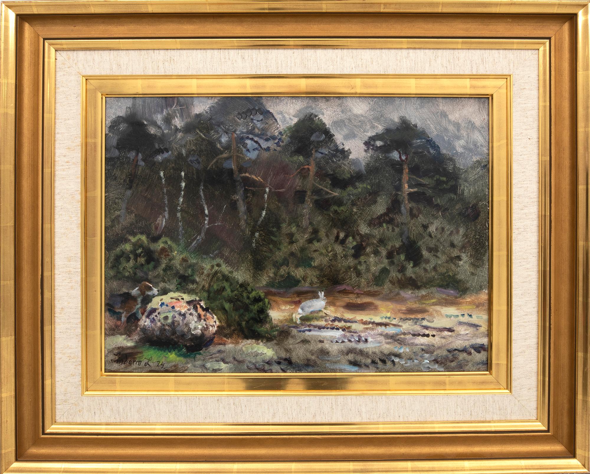 Lindorm Liljefors, olja, på pannå signerad och daterad 74.