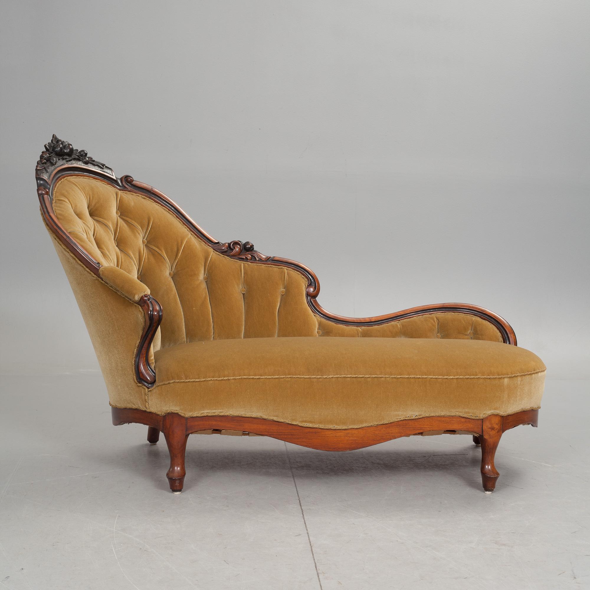 CANAPÉ, nyrokoko, 1800-talets slut.