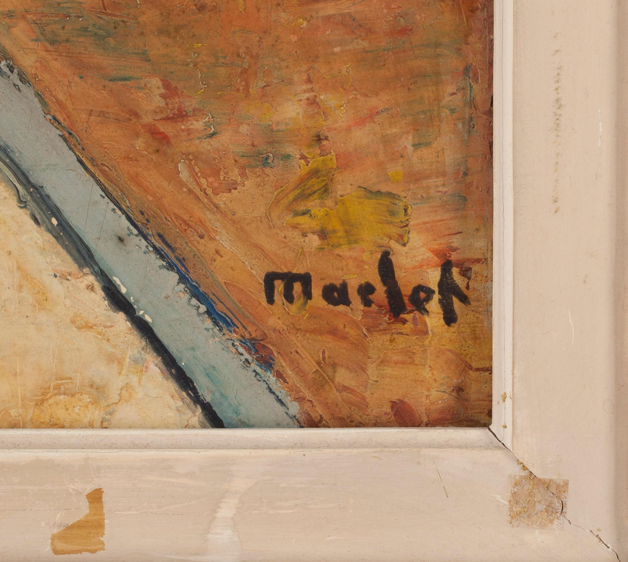 ELISÉE MACLET, olja på papp-pannå, signerad.