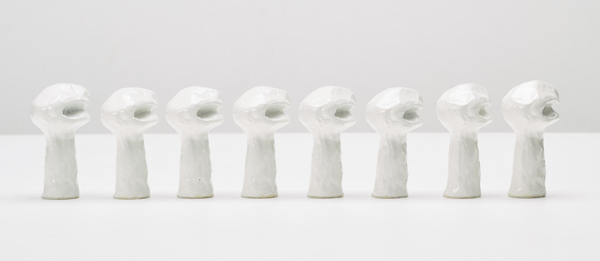 Bengt Lindström, chess game with chess pieces, executed around 1994-95.