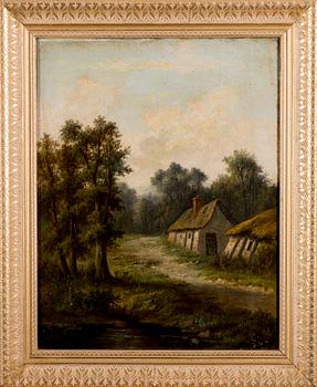JOSEPH THORS, olja på duk, signerad och daterad 1884.