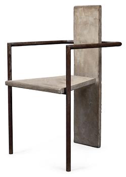 A Jonas Bohlin ´Concrete´ armchair, for Källemo, Värnamo 1981.