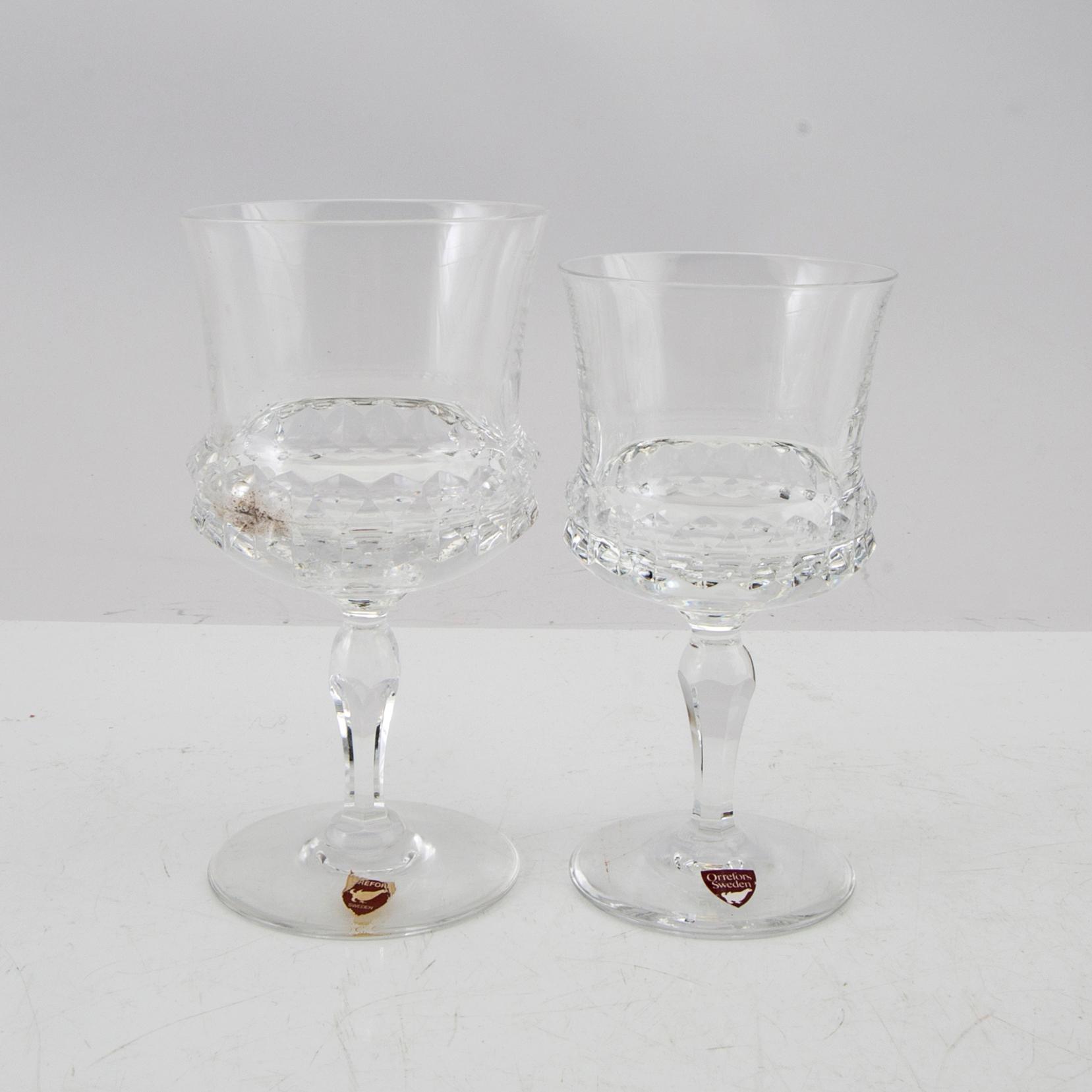 Ingeborg Lundin, servis 110 dlr  "Silvia" Orrefors.