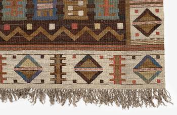 Märta Måås-Fjetterström, a 'Renaissance' drape, flat weave, c. 248 x 144 cm, signed MMF.