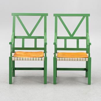 John Kandell, armchairs, a pair, "Victory", Källemo post 1990.