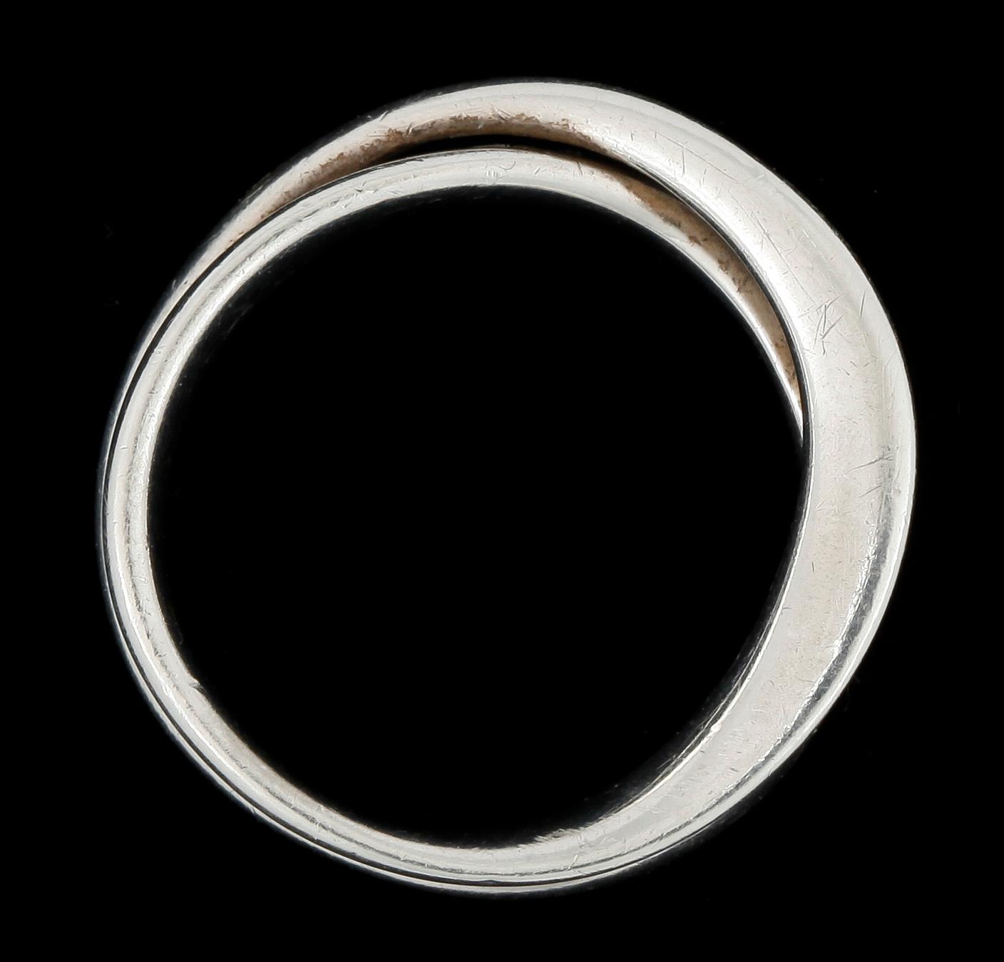 RINGAR, 2 st, ÖRCLIPS, ett par samt HÄNGE, silver, Georg Jensen, Danmark.