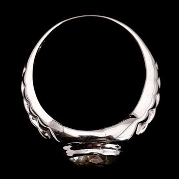 RING, 14 k vitguld, med diamant 3.10 ct. Total vikt 9 g.