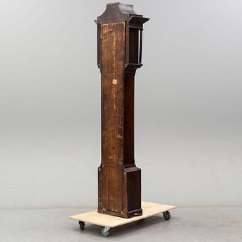 A longcase clock by John Sanderson Wigdon in a later case.