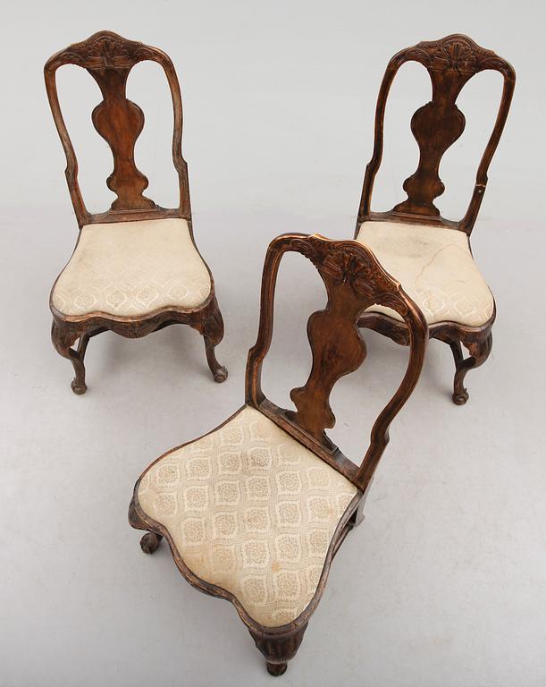 STOLAR, 3 st, rokoko, 1700-tal.