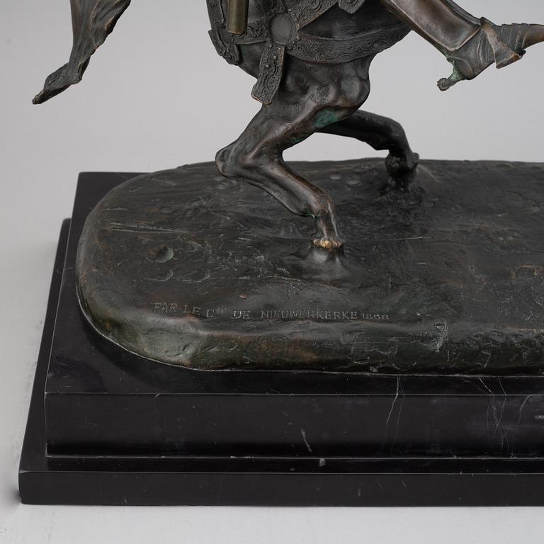 Alfred Emilien de Nieuwerkerke, sculpture. Bronze. Signed and dated.