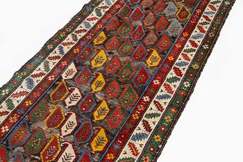 A Kazak runner, southern Caucasus, c. 530 x 110 cm.