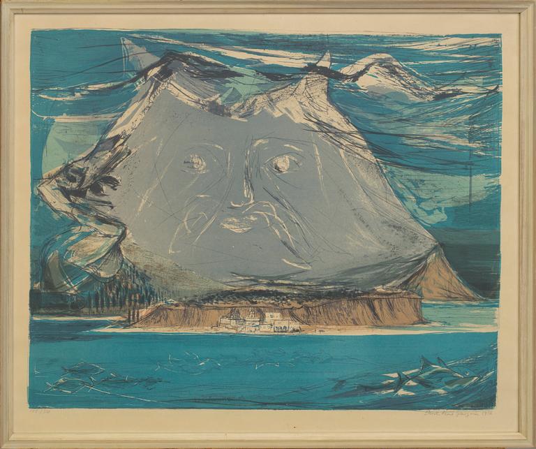 PAUL RENÉ GAUGUIN, color litograph,  signed 1956, 107/310.