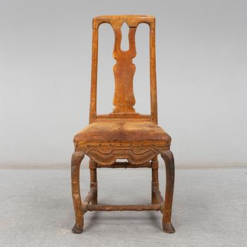 An 18th century late baroque chair.